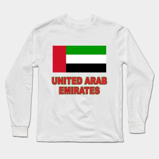 The Pride of the United Arab Emirates - National Flag Design Long Sleeve T-Shirt
